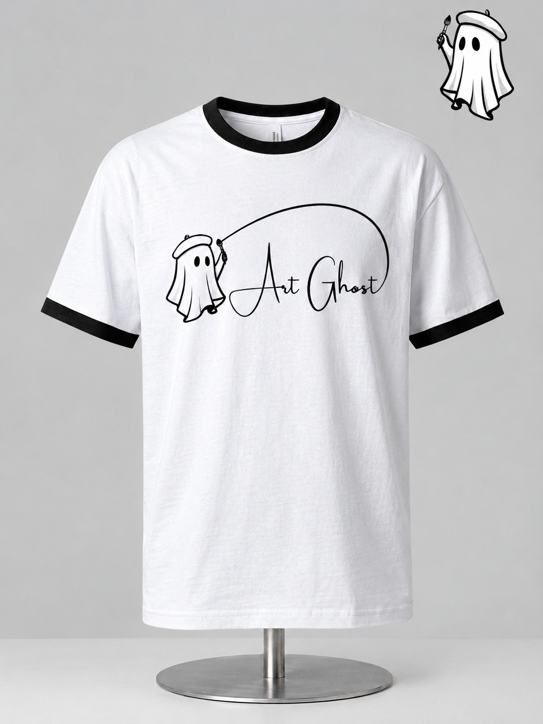 Franela ART GHOST Blanca.