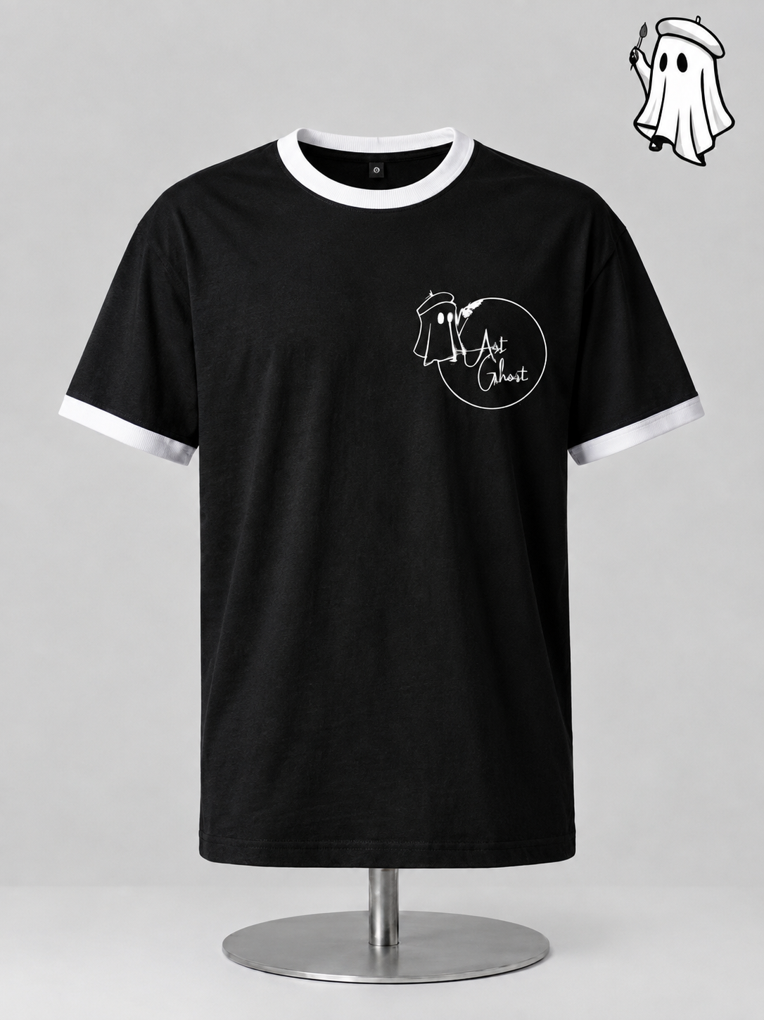 Camiseta ART GHOST Negra.