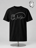 Franela Art Ghost Negra Oversized.