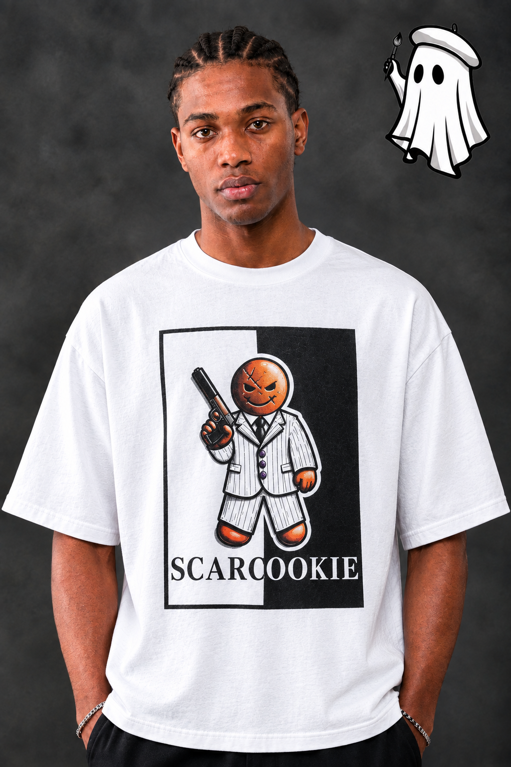 T-SHIRT DE SCARCOOKIE OVERSIZE